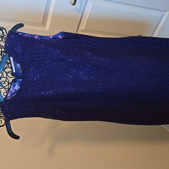 Puchased at Dillards is this Cotton Purple Lace Dress In Sz.2 - Picture 2 of 7